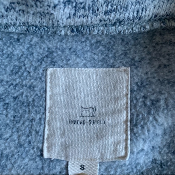 THREAD & SUPPLY sweatshirt pullover white blue Size
Small - Picture 11 of 15